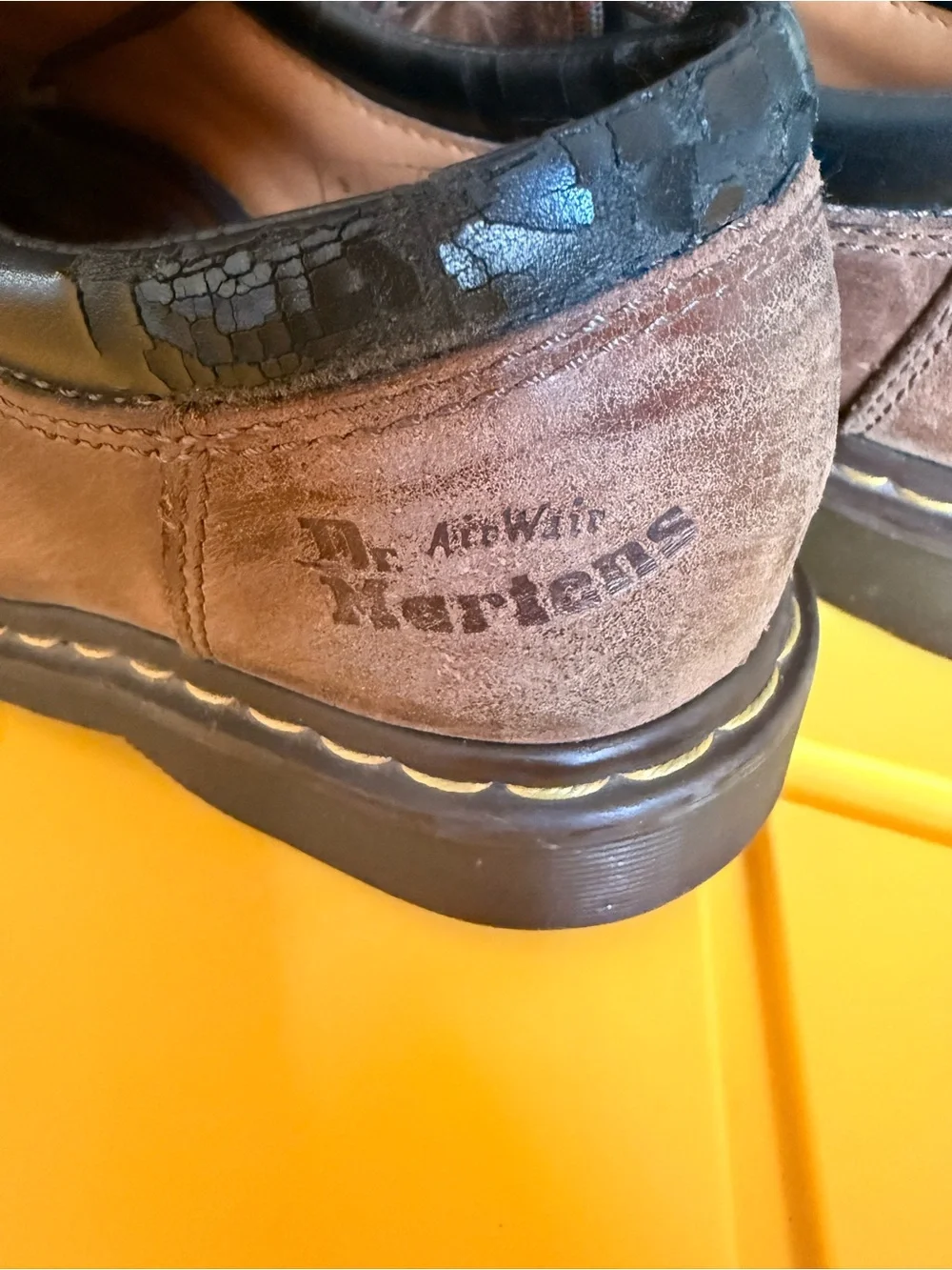 Dr. Martens Brown Leather Oxford Shoes | Chunky Sole | Unisex Size 10